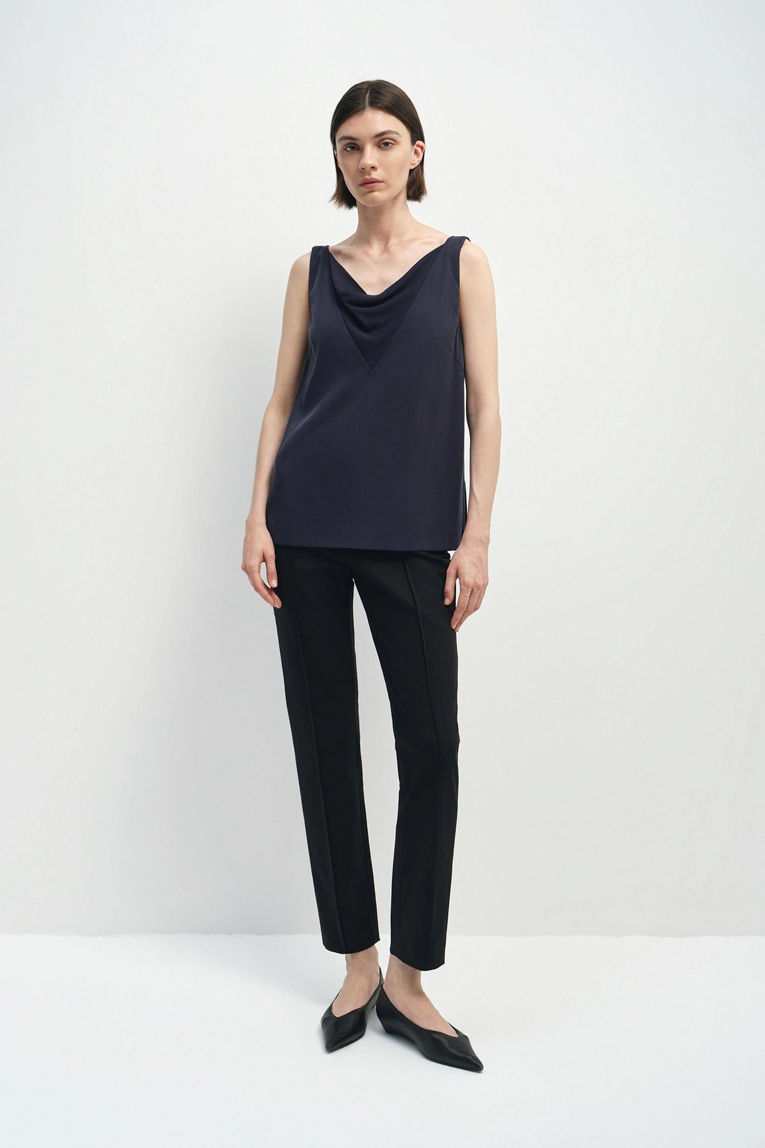 Miray Zip Hem Skinny Pant Black