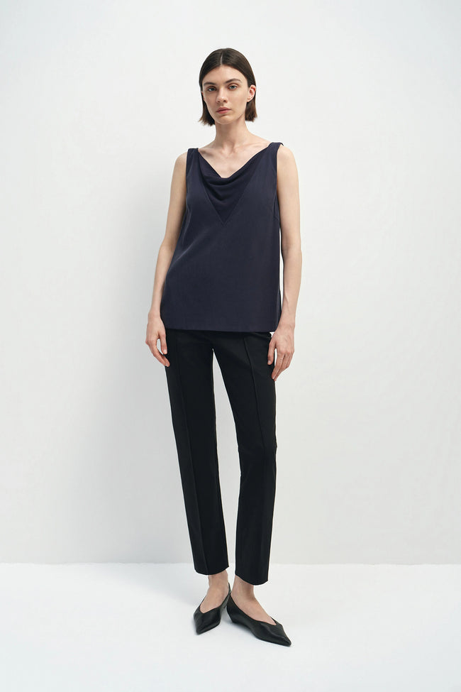 Miray Zip Hem Skinny Pant Black