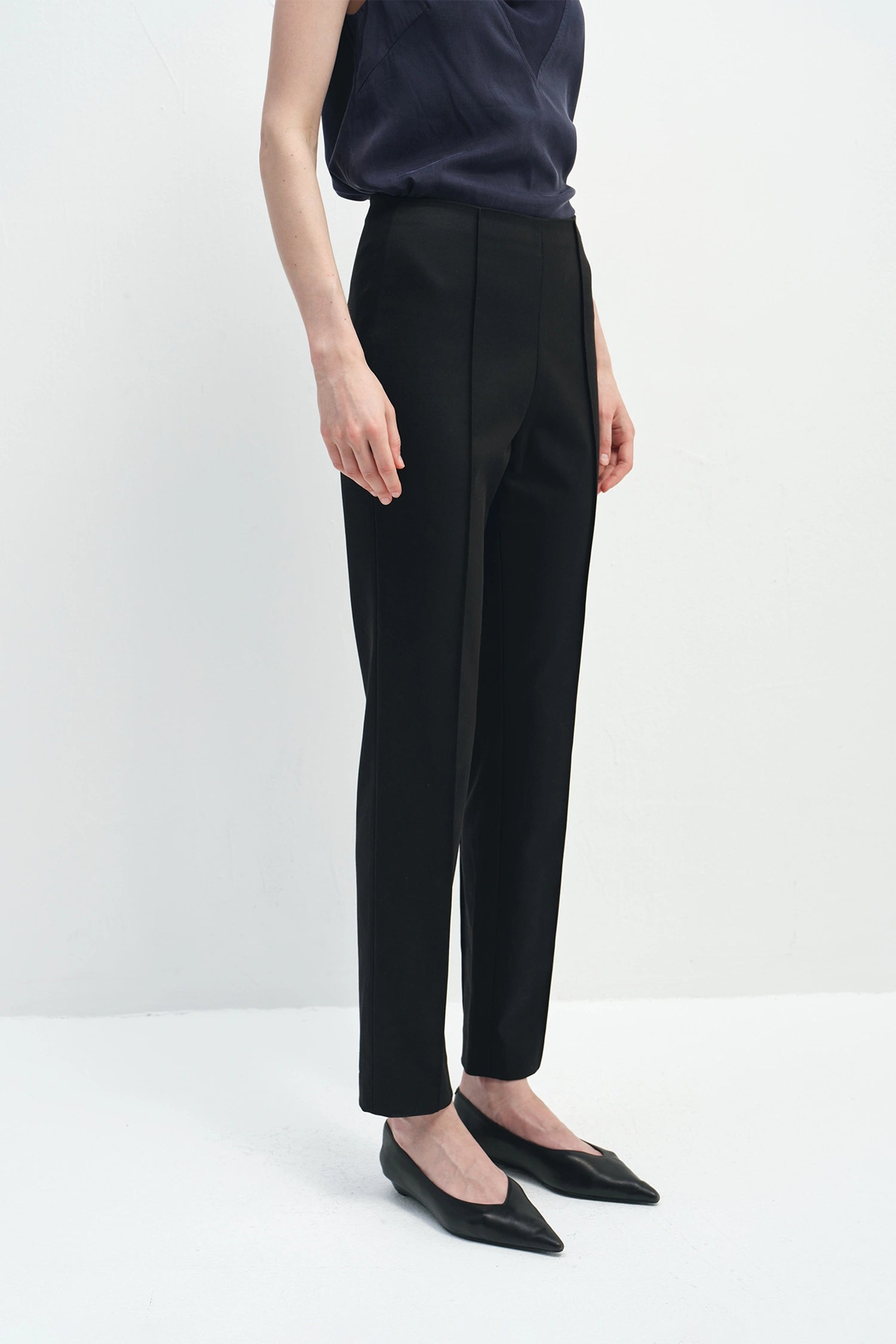 Miray Zip Hem Skinny Pant Black