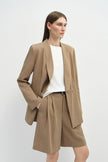 Yana Arrow Belt Loop Bermuda Khaki