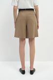 Yana Arrow Belt Loop Bermuda Khaki