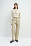 Orielle Cotton Twill Pant Sand
