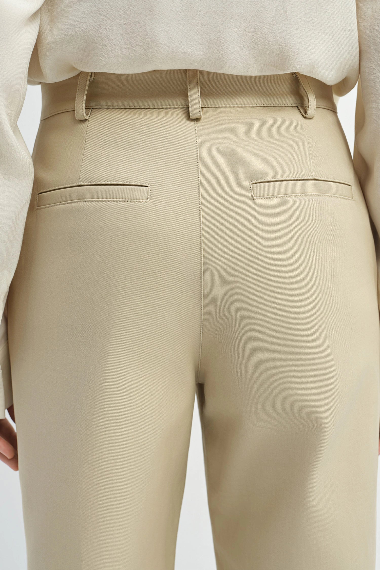 Orielle Cotton Twill Pant Sand