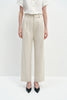 Avène Double Pleat Cotton Pant Stone
