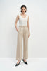 Elowen Pleat Front Twill Pant Sand