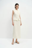 Elira Maxi Slim Skirt Egret