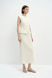 Elira Maxi Slim Skirt Egret