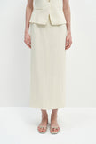 Elira Maxi Slim Skirt Egret