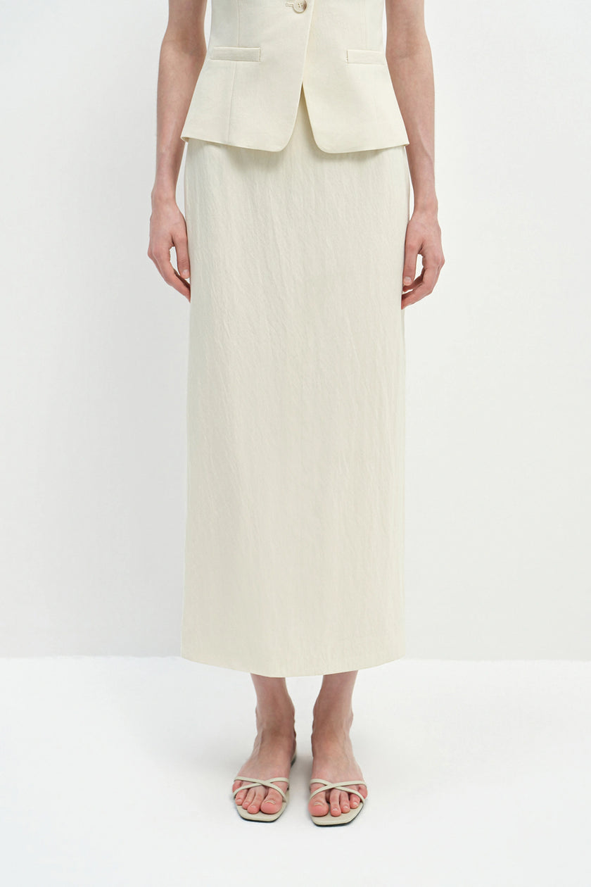 Elira Maxi Slim Skirt Egret