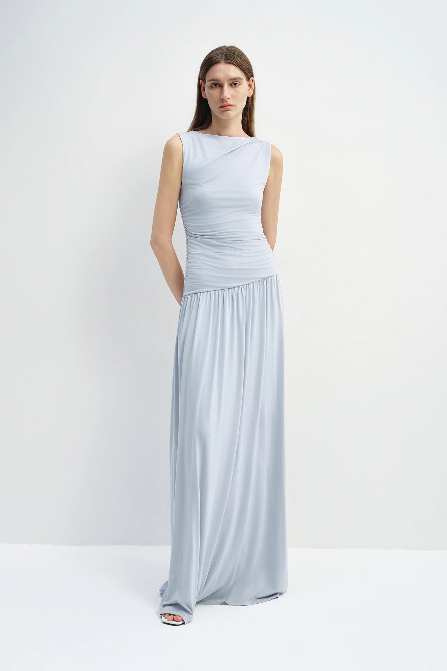Vioness Draped Jersey Dress Halogen Blue