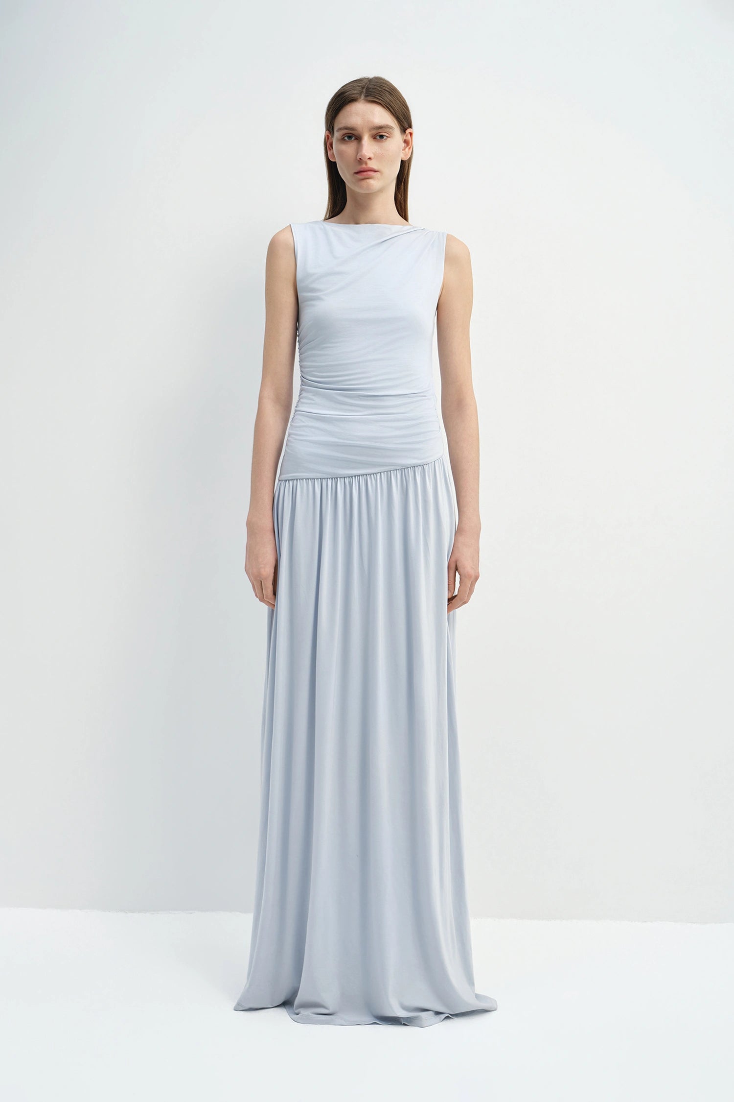 Vioness Draped Jersey Dress Halogen Blue