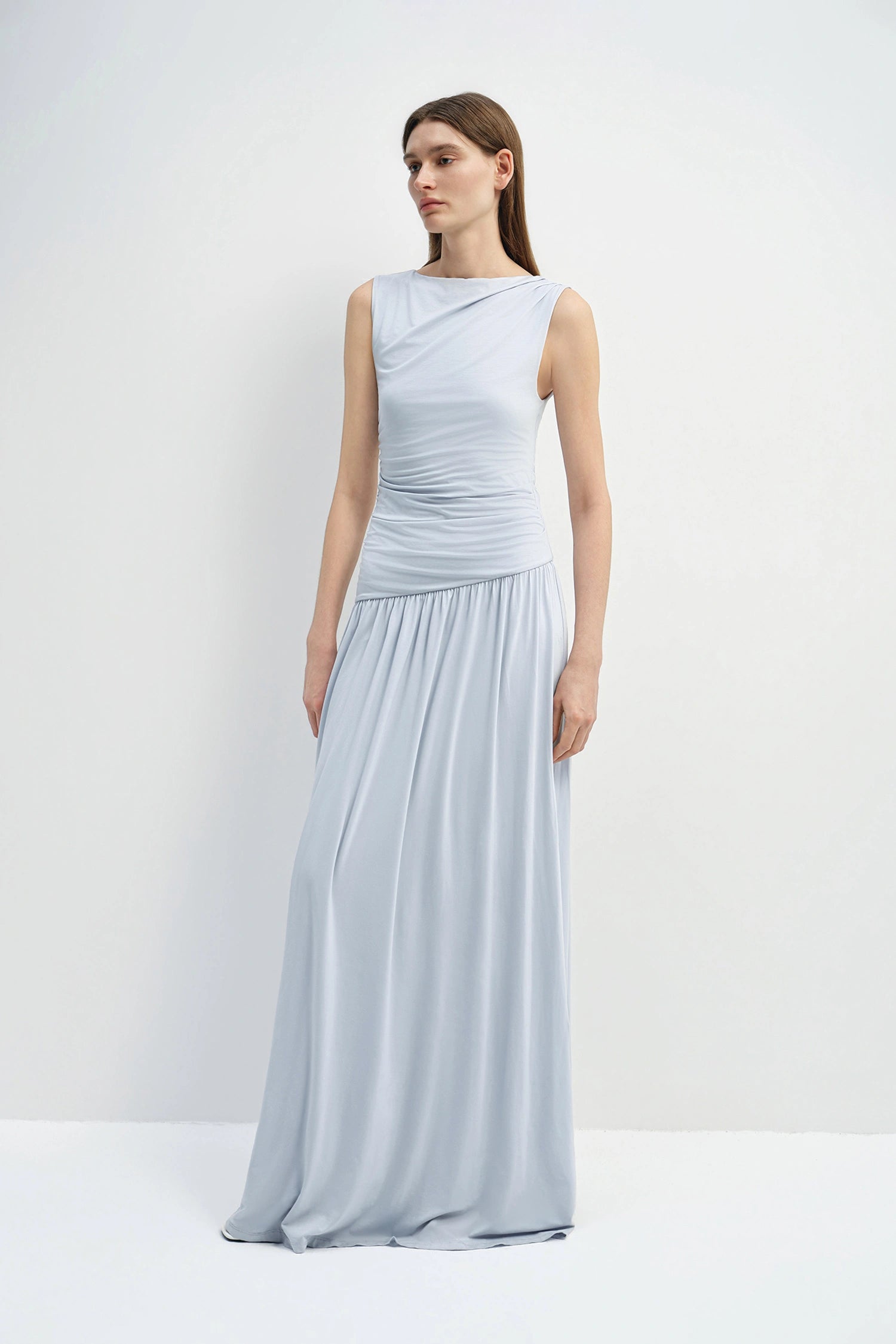 Vioness Draped Jersey Dress Halogen Blue