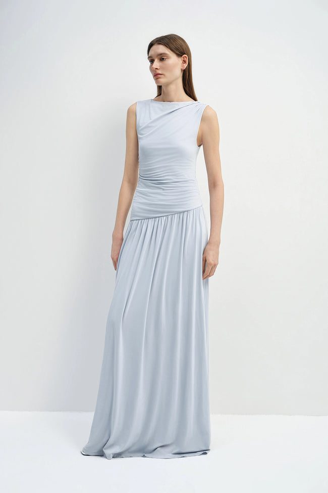 Vioness Draped Jersey Dress Halogen Blue