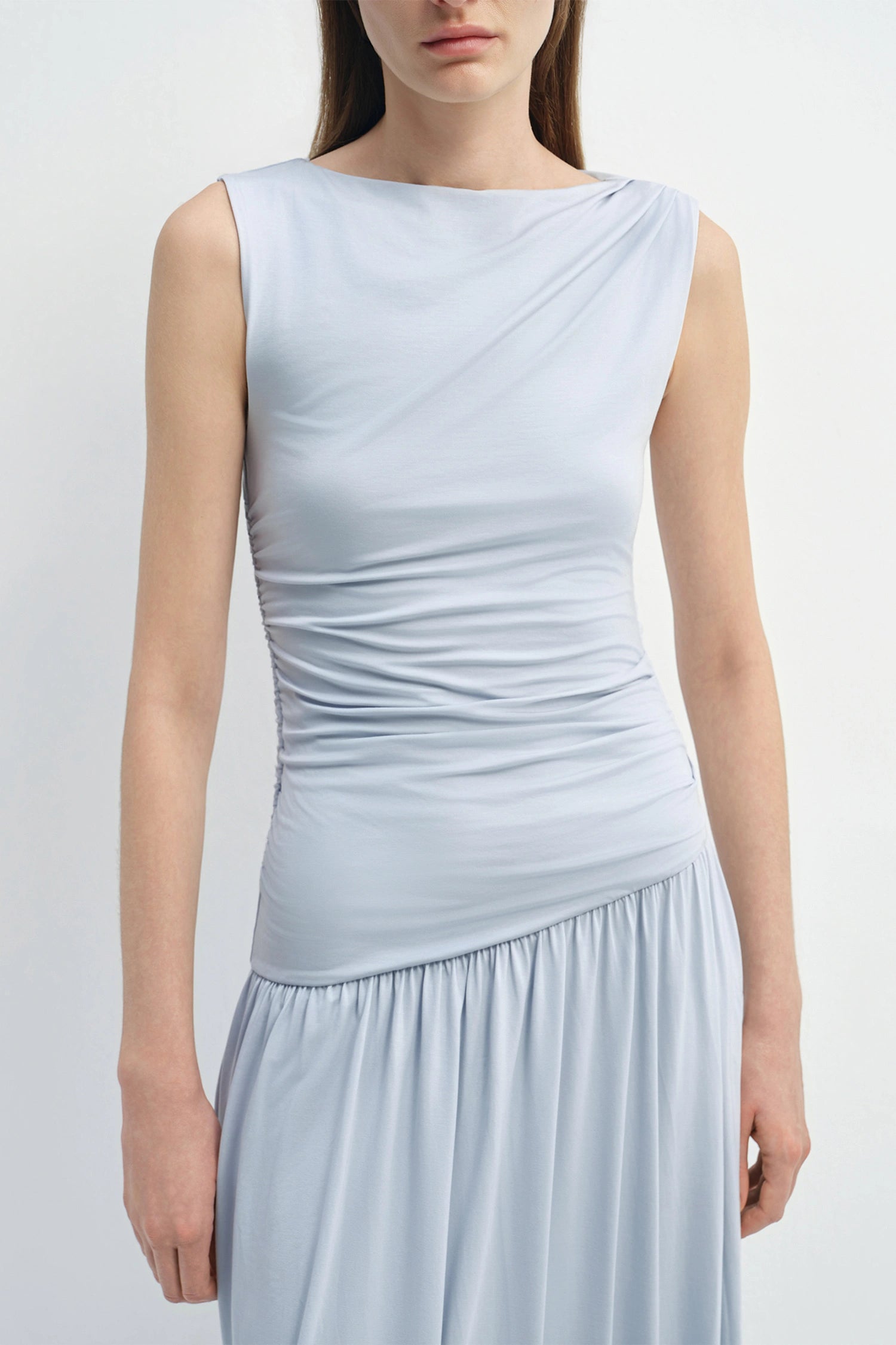 Vioness Draped Jersey Dress Halogen Blue
