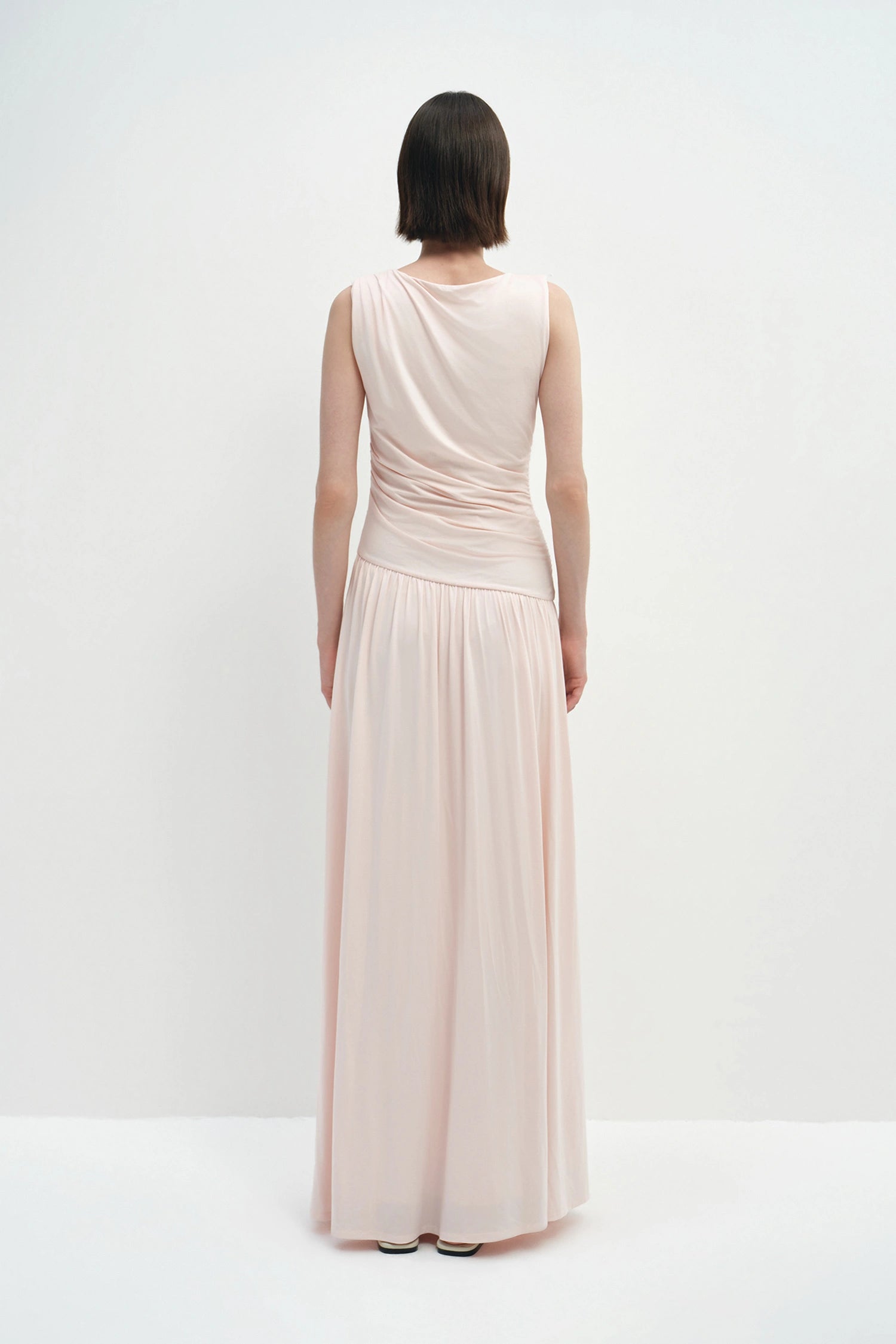 Vioness Draped Jersey Dress Petal Pink
