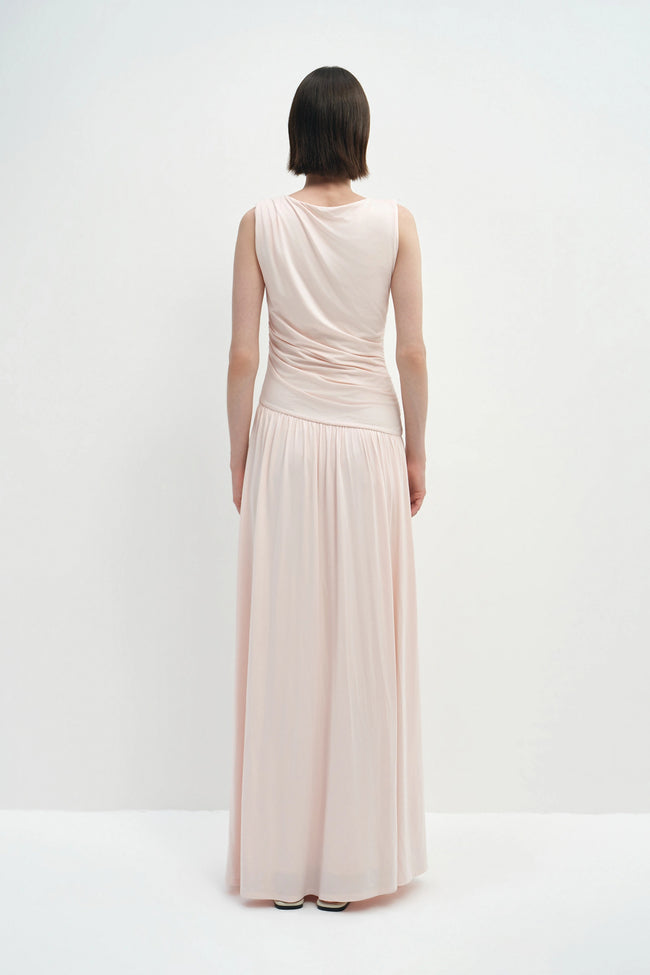 Vioness Draped Jersey Dress Petal Pink