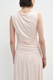 Vioness Draped Jersey Dress Petal Pink