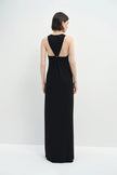 Rhea O-Ring Short Sleeve Dress Black