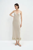 Noa Lace Hem Cami Dress Oat