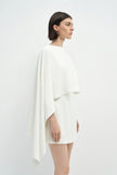 Joelle Cape Mini Dress White