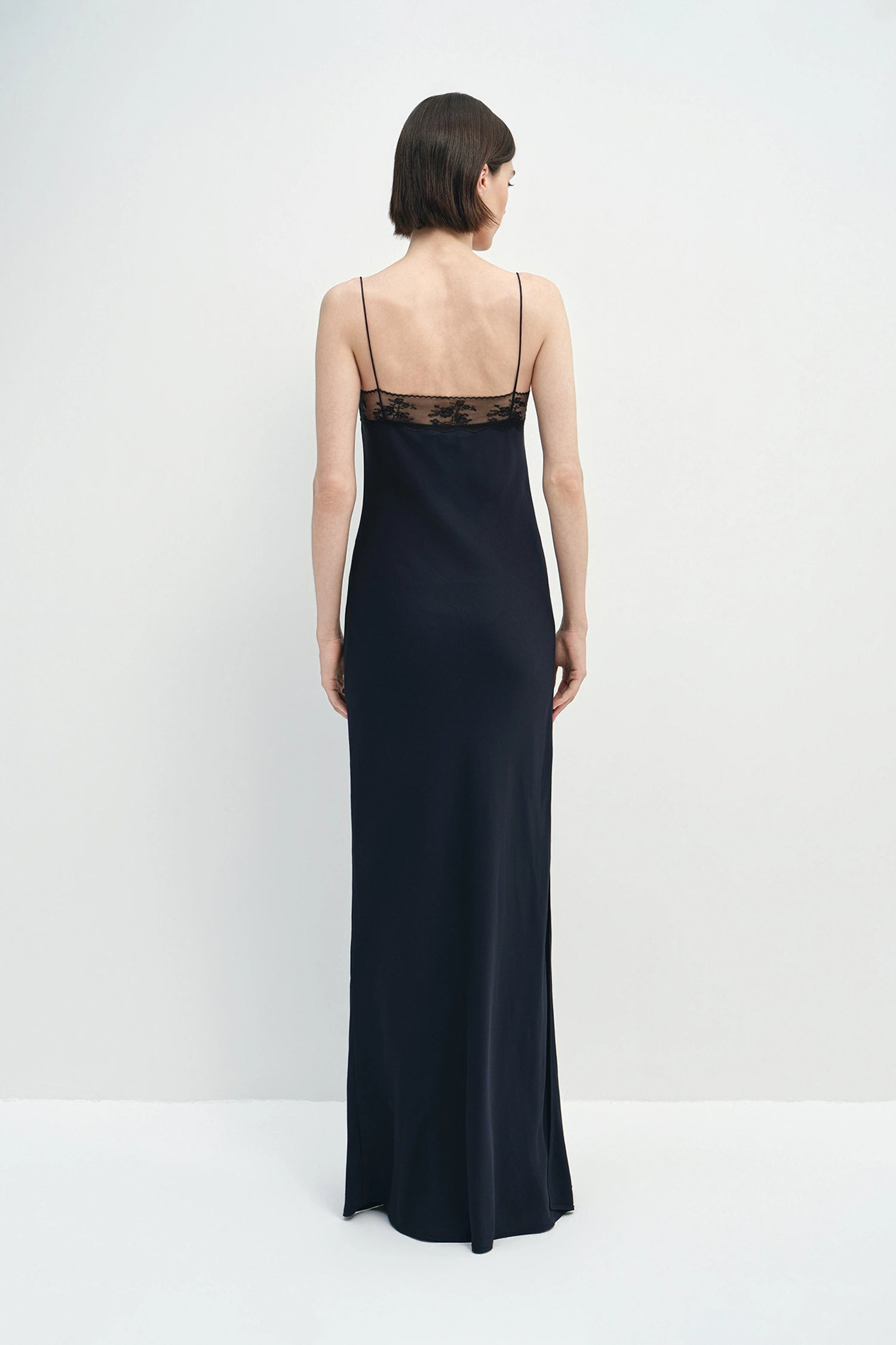 Dree Lace Trimmed Cami Dress Navy
