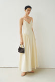 Isola Side Shirred Cami Dress Egret