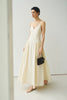 Isola Side Shirred Cami Dress Egret