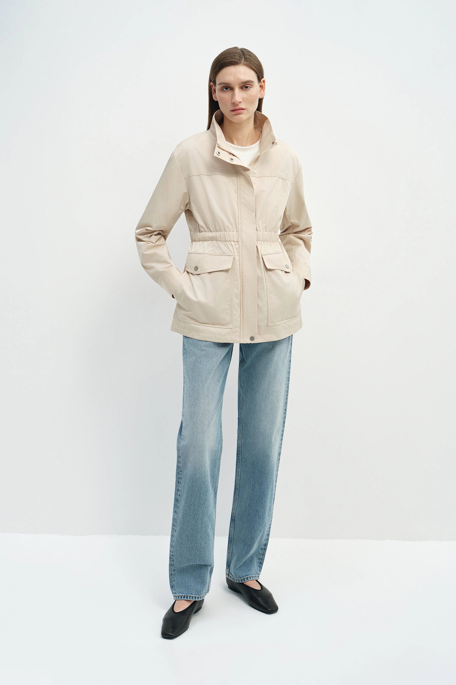 Tovi Short Parka Tan