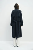 Elva Belted Trench Coat Navy