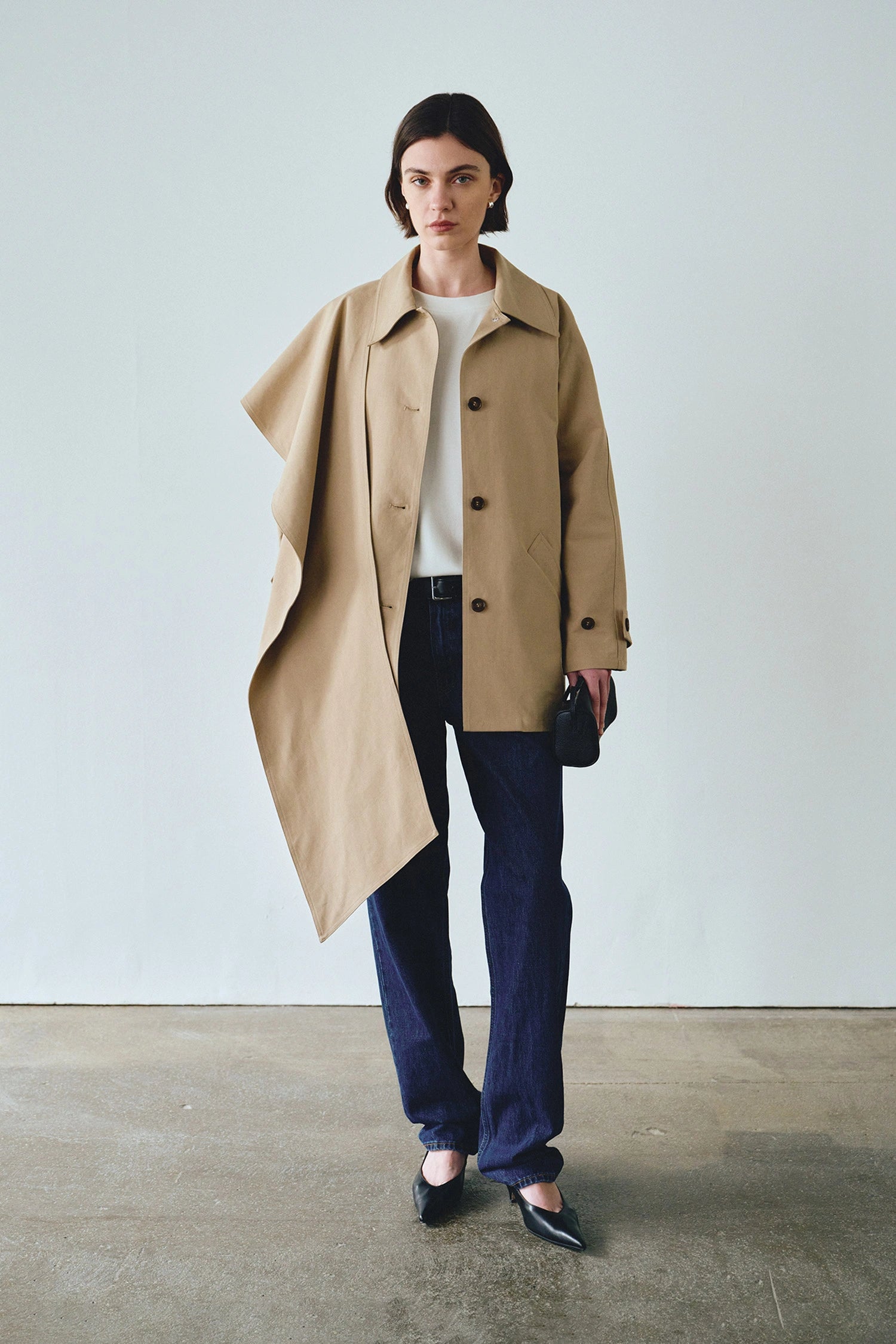 Meline Scarf Jacket Mushroom