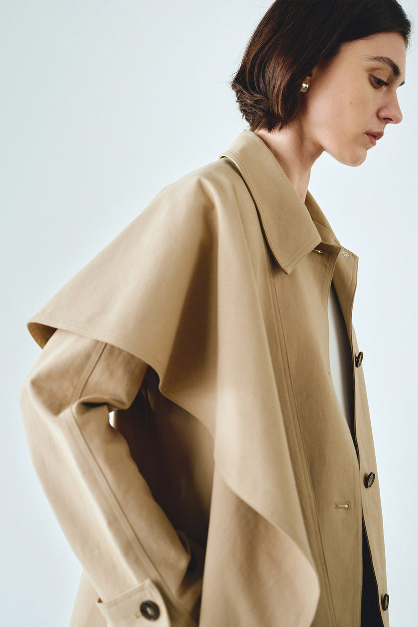 Meline Scarf Jacket Mushroom
