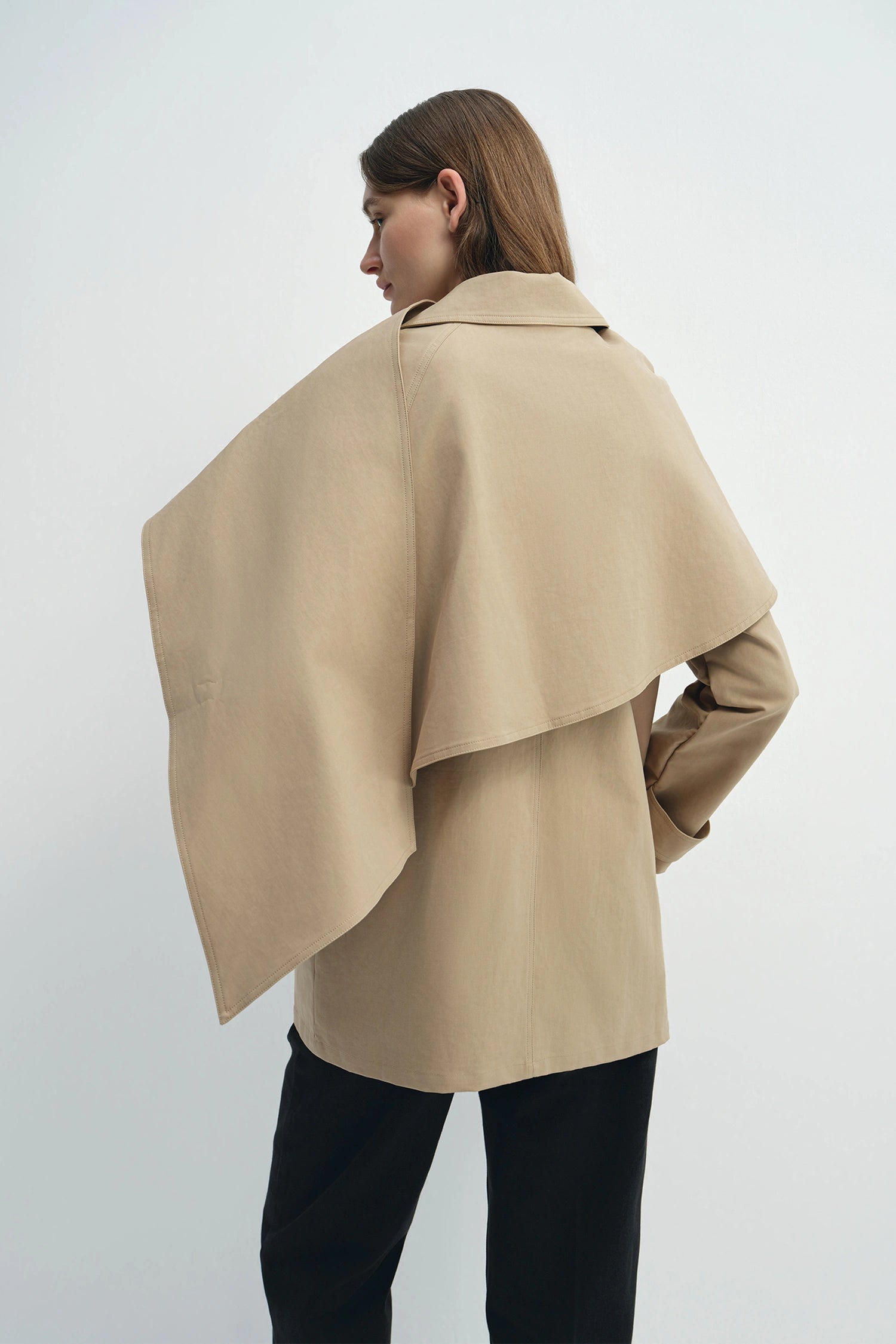 Meline Scarf Jacket Mushroom