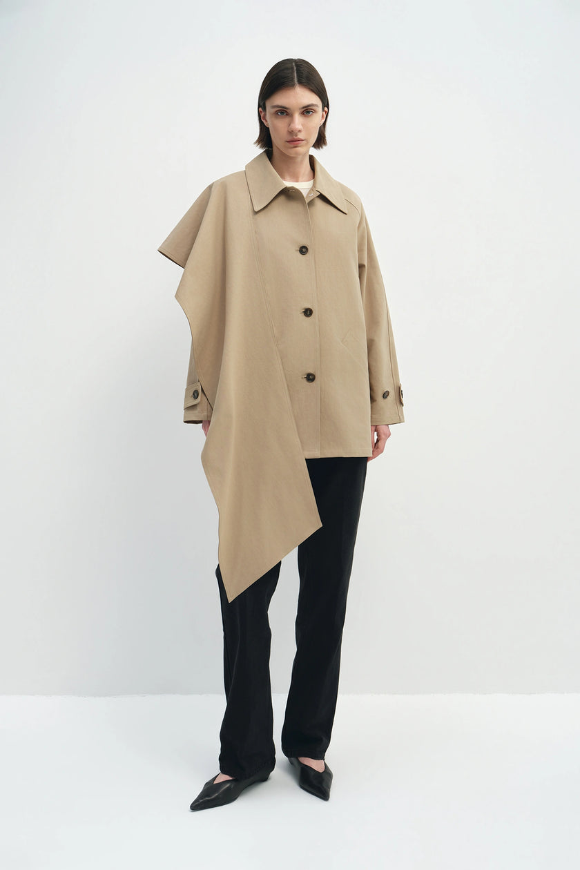 Meline Scarf Jacket Mushroom