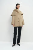 Meline Scarf Jacket Mushroom