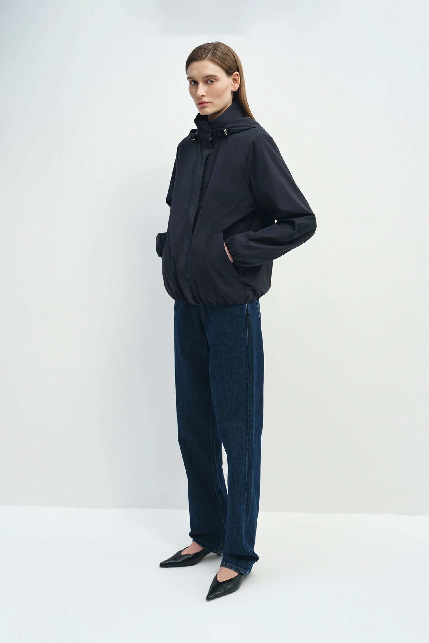 Sira Windbreaker Jacket Navy