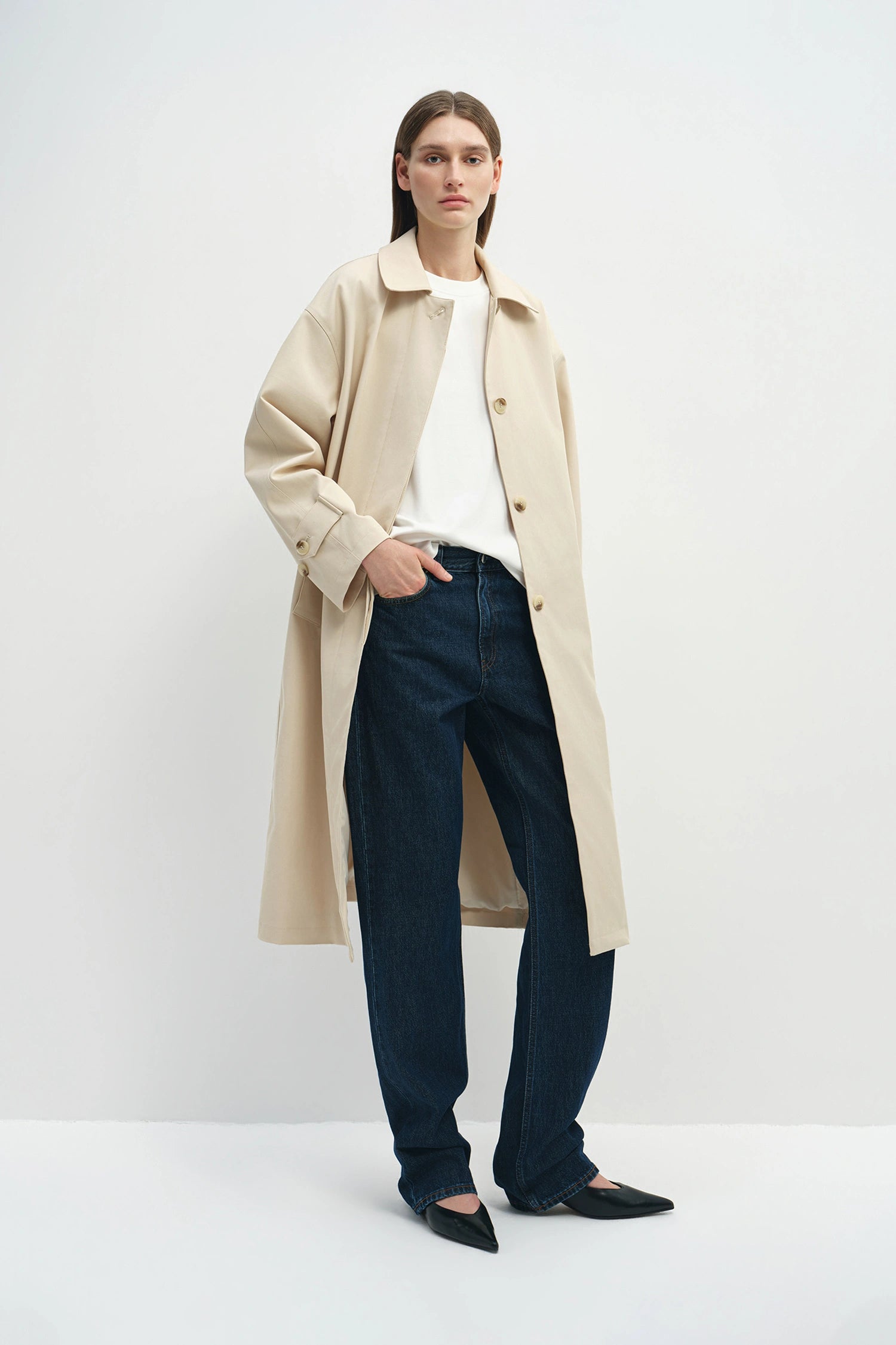 Olyne Car Coat Sand