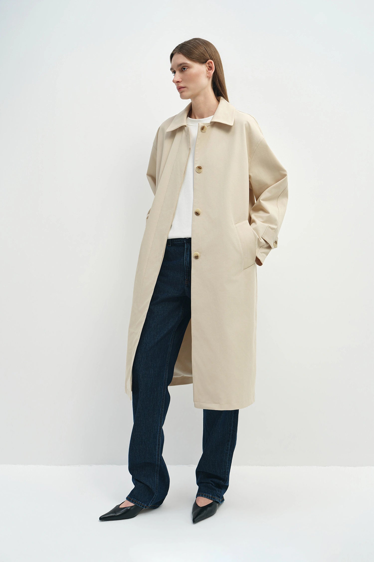 Olyne Car Coat Sand