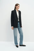 Miray Collarless Blazer Black