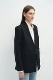 Miray Collarless Blazer Black