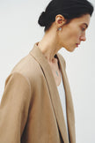 Yana Long Lapel Blazer Khaki