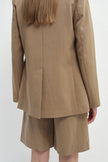 Yana Long Lapel Blazer Khaki