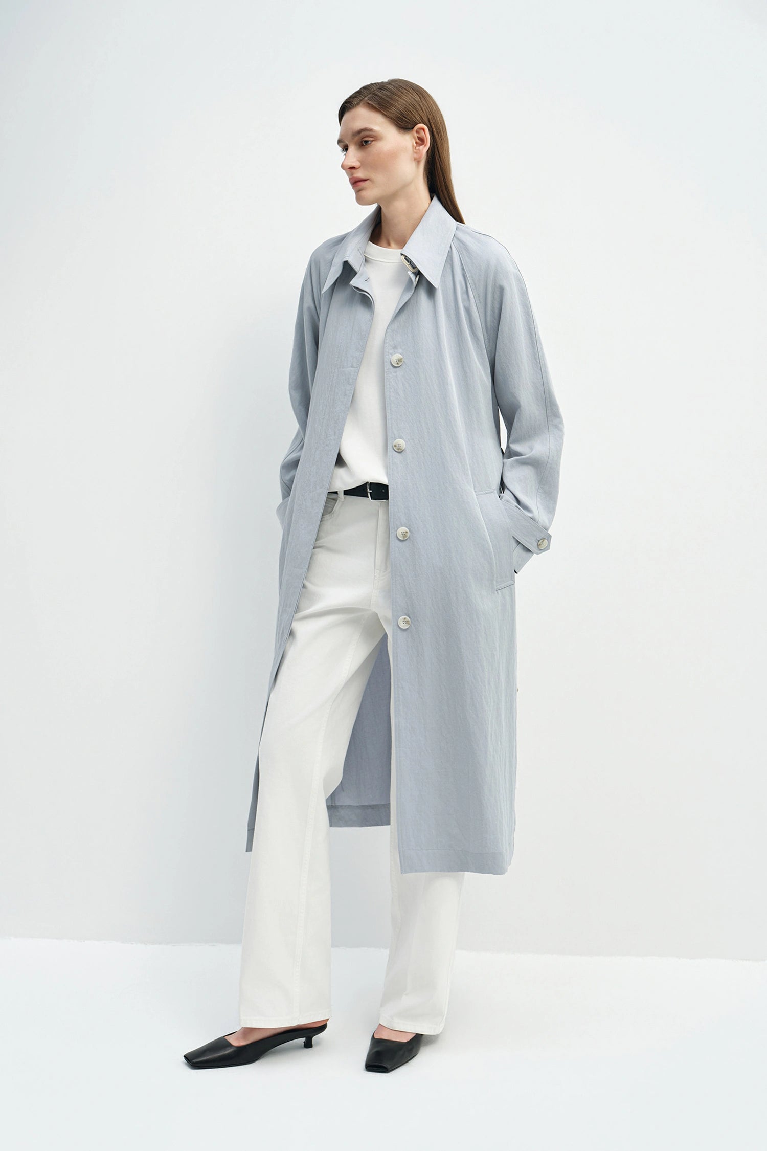 Nivé Belted Trench Coat | Rue Sophie