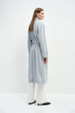 Nivé Belted Trench Coat Ash Blue