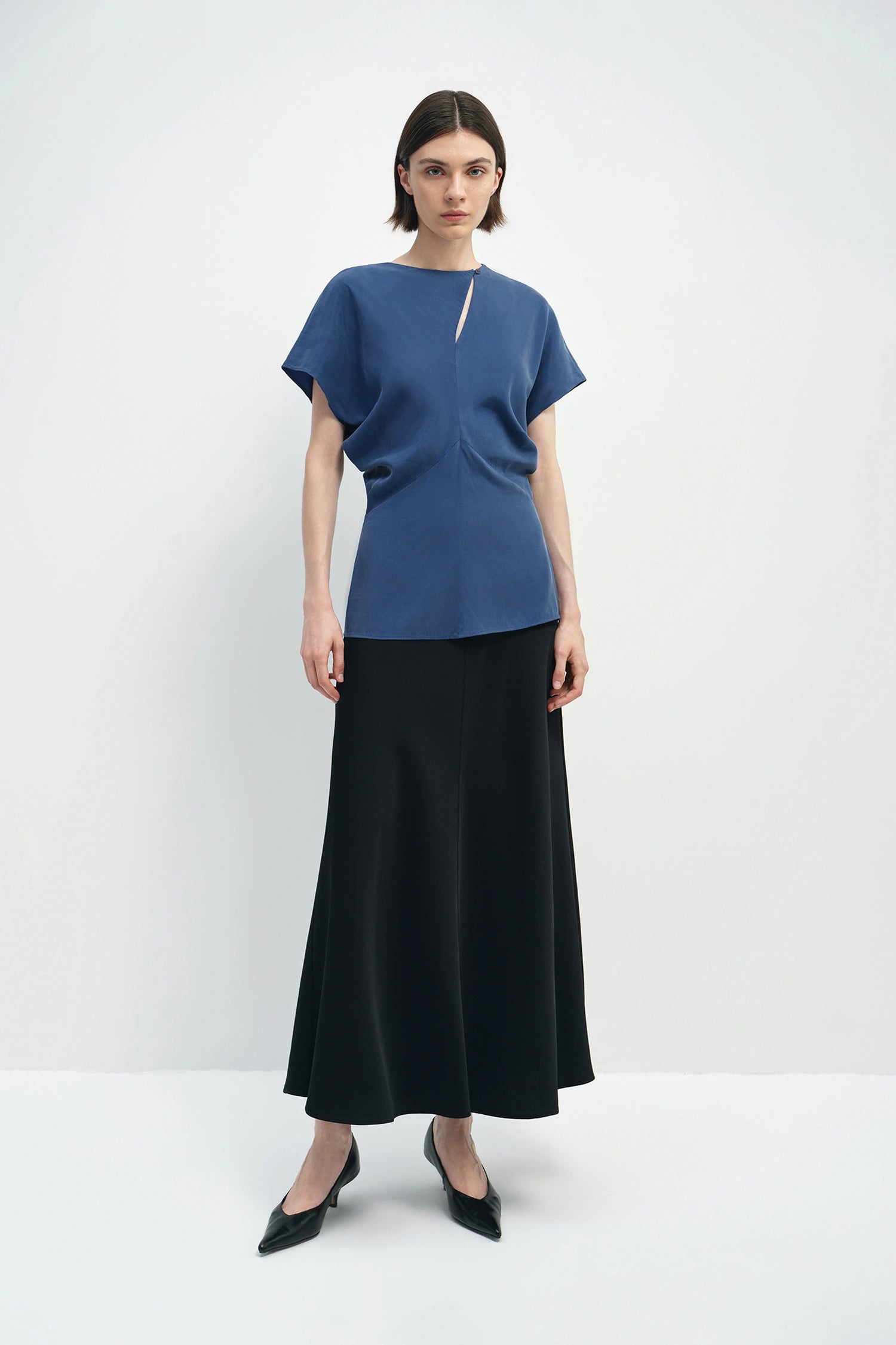 Mavi Slouch Waist Top Estate Blue