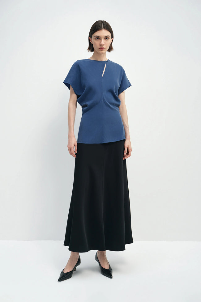 Mavi Slouch Waist Top Estate Blue