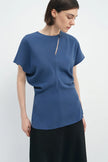 Mavi Slouch Waist Top Estate Blue