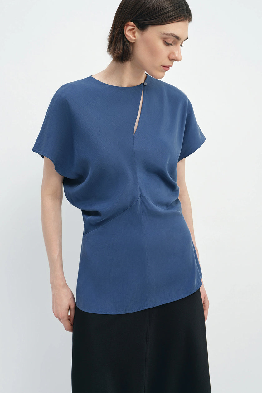 Mavi Slouch Waist Top Estate Blue