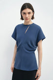Mavi Slouch Waist Top Estate Blue