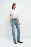 Aveline Twist Center Front Top White