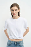 Aveline Twist Center Front Top White